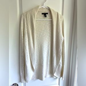 Small, Kenneth Cole ivory cardigan with open front